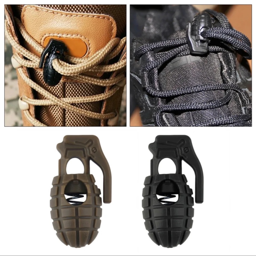 $2 4 LACE HOLDERS FOR SHOES OR SWEATSHIRTS. MILITARY THEME. $2 WHEN BUNDLED WITH - Picture 2 of 8